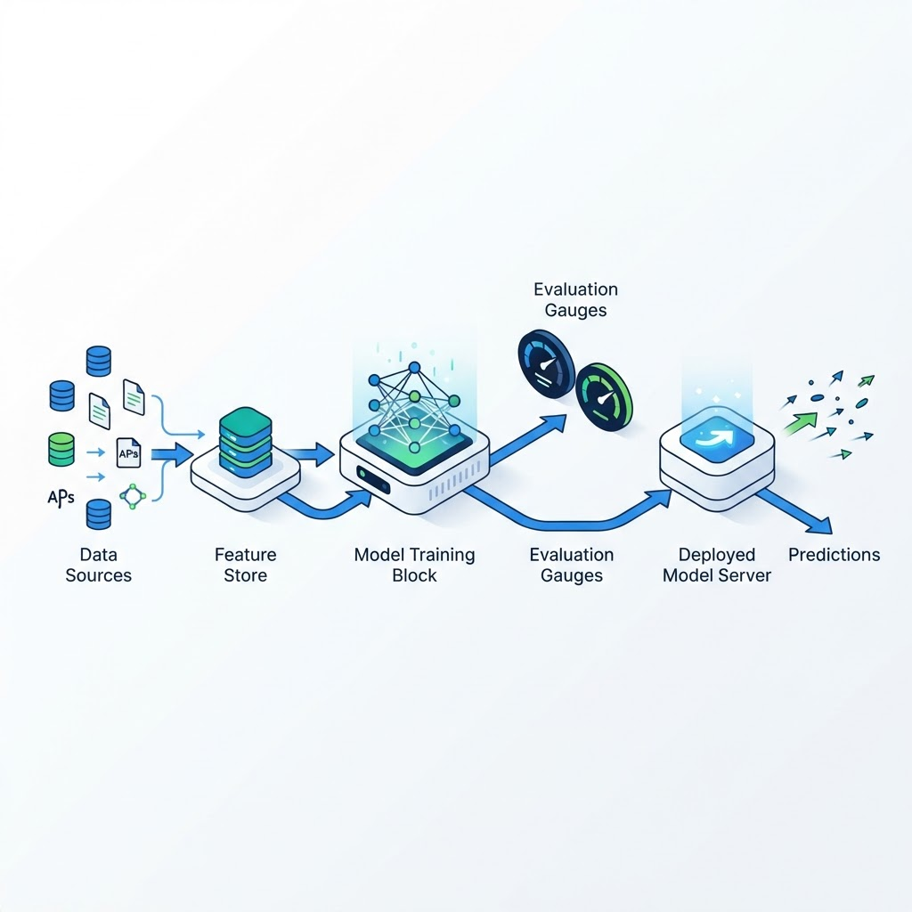 AI & ML Pipelines illustration