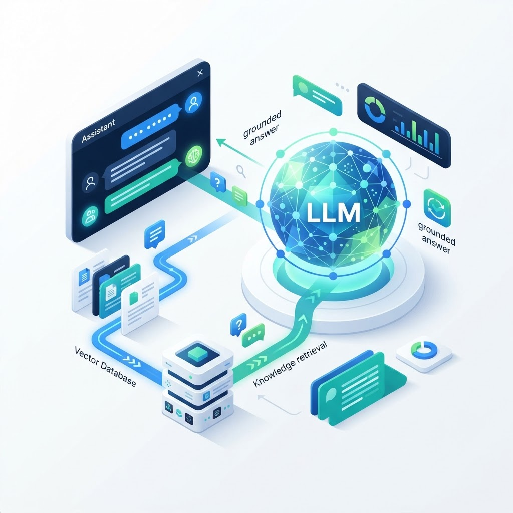 Generative AI & LLMs illustration